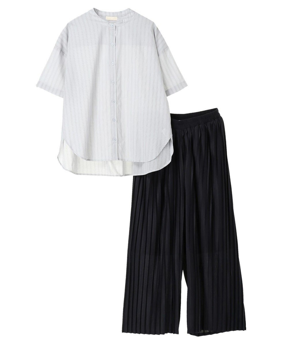 Set2点 ブラウス カットプリーツスカーチョ Earth Music Ecologyファッション通販 公式通販 オンワード クローゼット