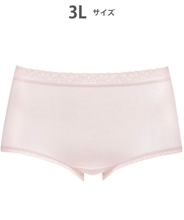 Wing ショーツ　【デイリーフィットやわらかコットン】　ここちよいフィット感　はきこみ丈ふかめ　EC3200　ウイング／ワコール ピンク