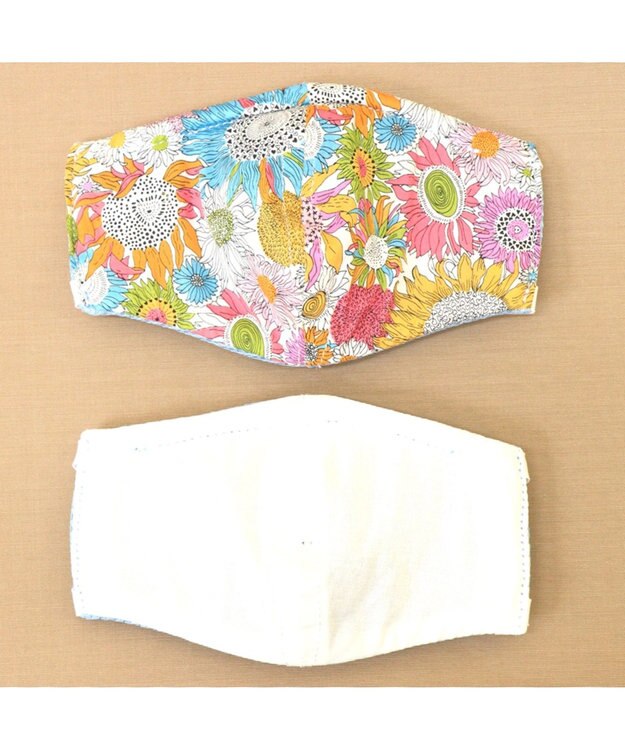 Regalo Felice 【日本製 / リバティ生地使用 / ノーズフィッター付き】マスク GR(グリーン）