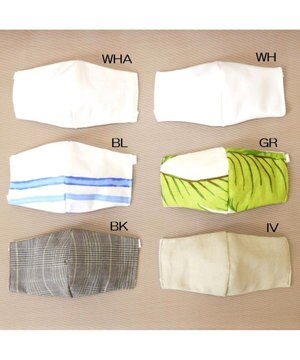  【日本製 / 綿100％(裏地)】マスク
