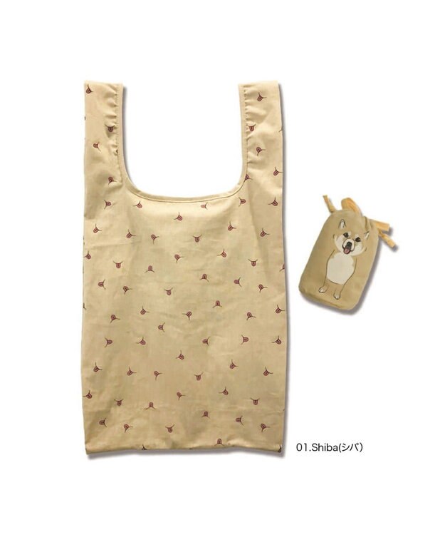 ROOTOTE 3354【イヌ：エコバッグ】/ EU.ルーショッパー.ポータブル わんこ 01：シバ