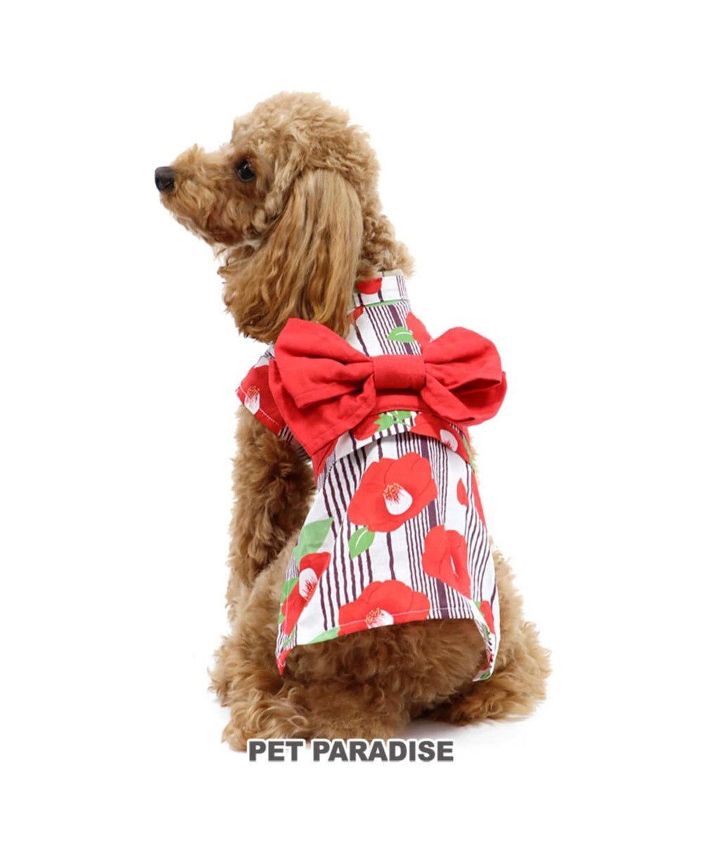 PET PARADISE ペットパラダイス 椿　浴衣　〔超小型・小型犬〕 赤