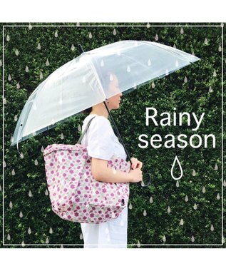 ROOTOTE 1882【レインバッグ＆エコバッグ：はっ水加工】/ LT.レイニールー-F 06：フラワー・ピンク
