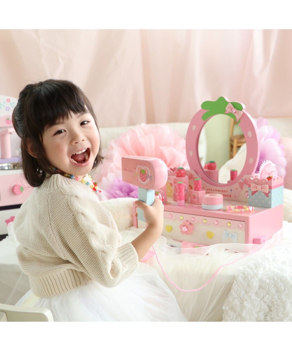 台突破 マザーガーデン 木製 ままごと ストロベリードレッサー パステルカラー おままごと 木のおもちゃ コスメ 3歳 4歳 お誕生日プレゼント 子供の日 Mother Garden ファッション通販 公式通販 オンワード クローゼット