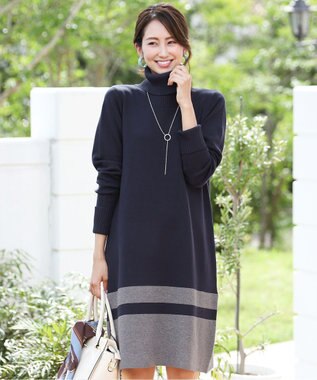 洗える ミラノリブ編みの配色タートルニットワンピース Tiaclasse ファッション通販 公式通販 オンワード クローゼット 洗える ミラノリブ編みの配色タートルニットワンピース Tiaclasse ファッション通販 公式通販 オンワード クローゼット