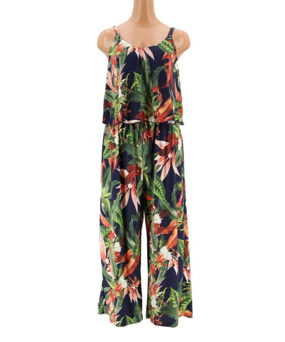 San-ai Resort（三愛水着楽園） 【Coral veil】Lily Garden　ガウチョ 3点セット 9号/11号 