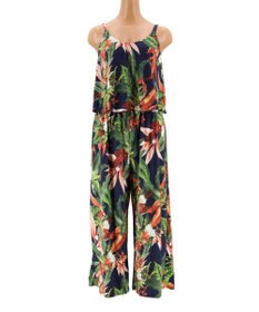 San-ai Resort（三愛水着楽園） 【Coral veil】Lily Garden　ガウチョ 3点セット 9号/11号