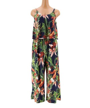 San-ai Resort（三愛水着楽園） 【Coral veil】Lily Garden　ガウチョ 3点セット 9号/11号 ネイビー