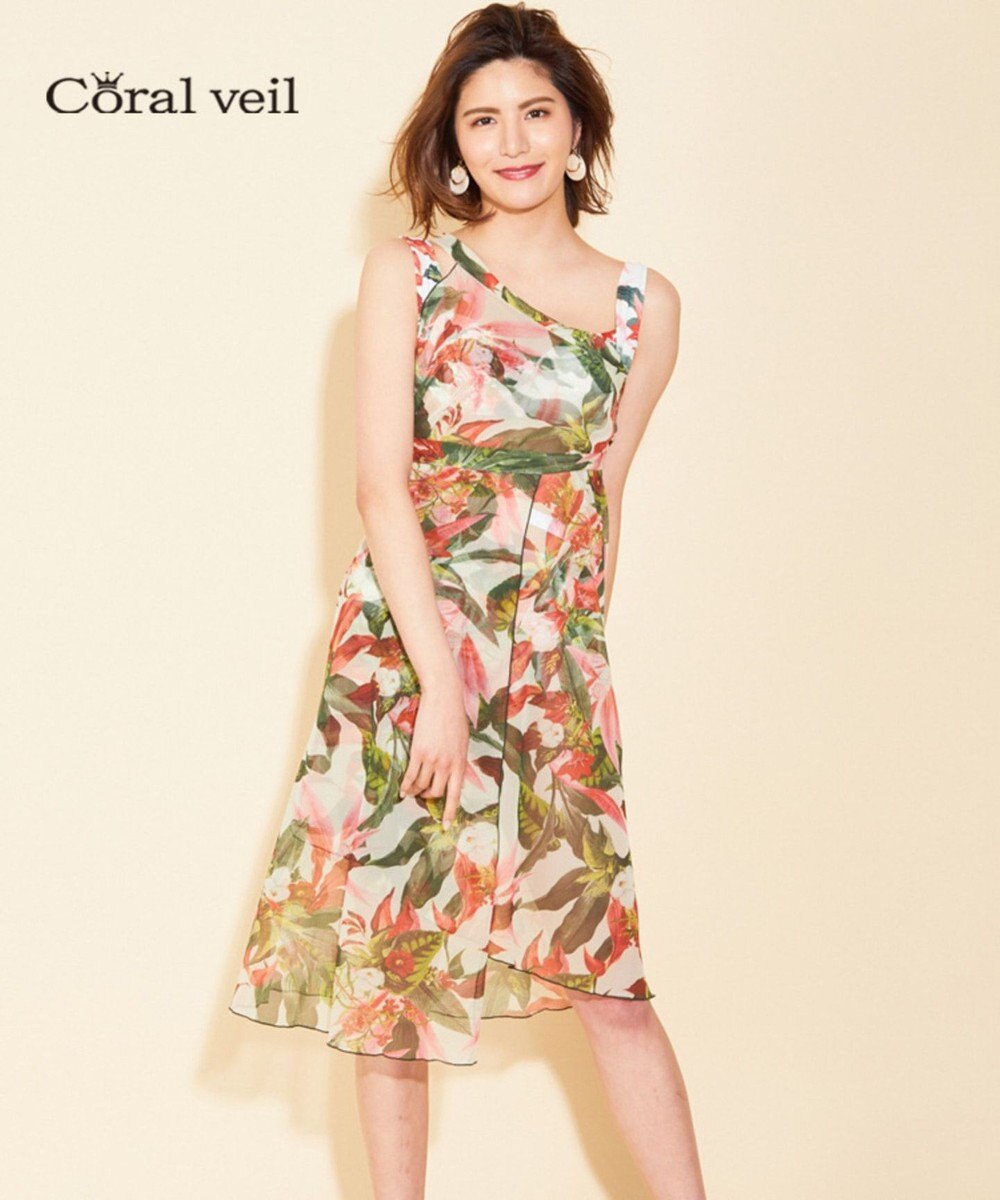 San-ai Resort（三愛水着楽園） 【Coral veil】Lily Garden　アレンジ パレオ 