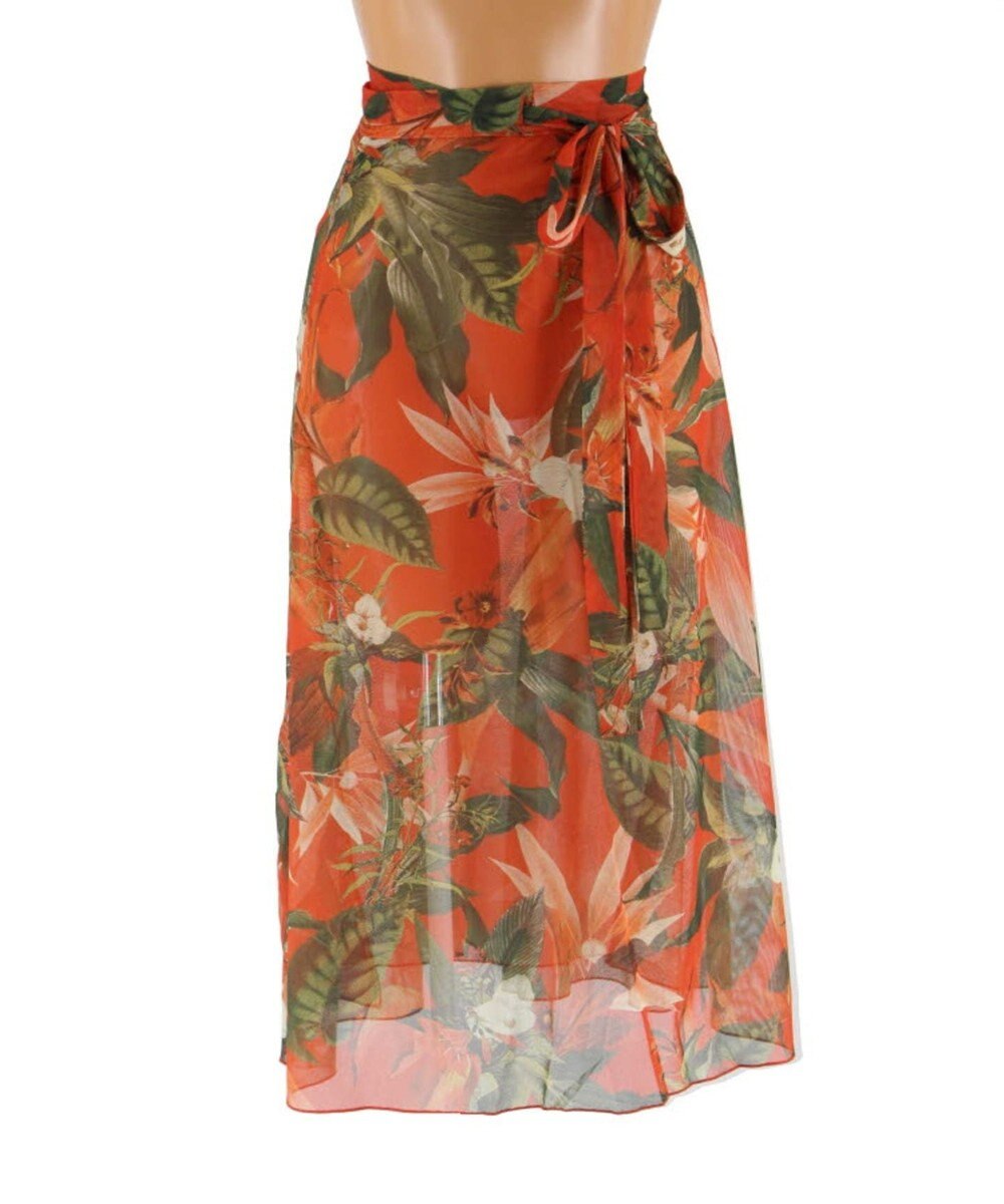 San-ai Resort（三愛水着楽園） 【Coral veil】Lily Garden　アレンジ パレオ 