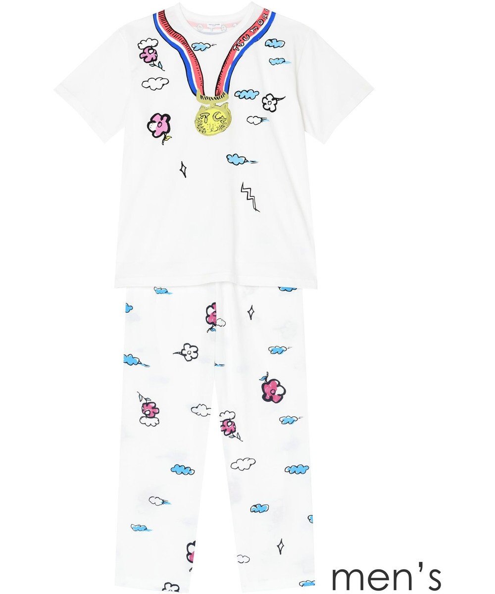 メンズパジャマ 5分袖ロングパンツ メダル柄 ワコール Ugp401 Tsumori Chisato Sleep ファッション通販 公式通販 オンワード クローゼット