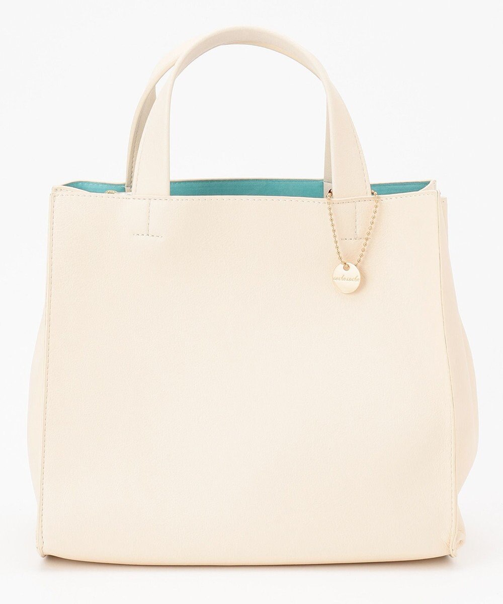 UNBILLION cachecache 仕切りポケット付きスクエアトートバッグ 