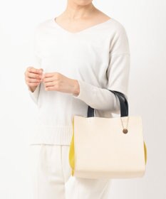 UNBILLION cachecache 仕切りポケット付きスクエアトートバッグ