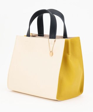 UNBILLION cachecache 仕切りポケット付きスクエアトートバッグ マルチ