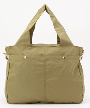 UNBILLION cachecache ナイロン多ポケットボストンバッグ ベージュ