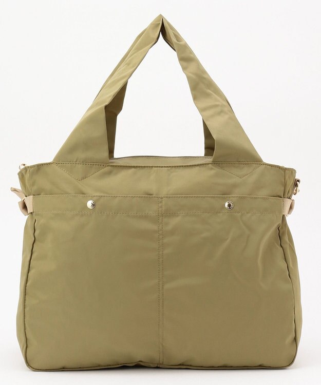 UNBILLION cachecache ナイロン多ポケットボストンバッグ ベージュ