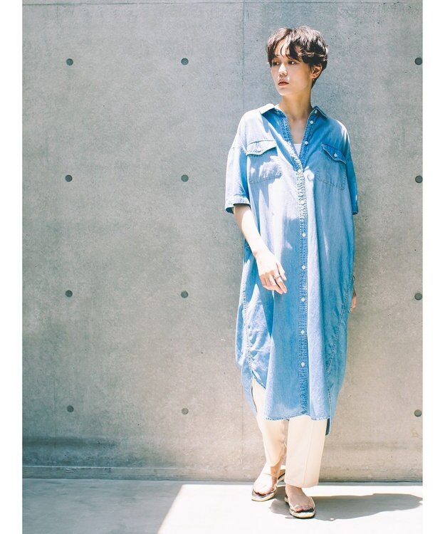半袖デニムシャツワンピース Koeファッション通販 公式通販 オンワード クローゼット