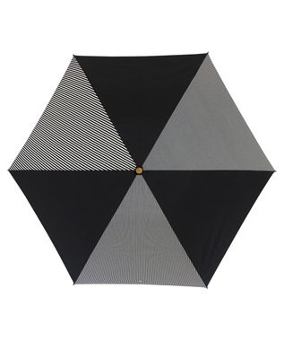 +RING 【UVカット90%以上】【数量限定】レディース向け 晴雨兼用（折傘） BLK-STP T908 黒