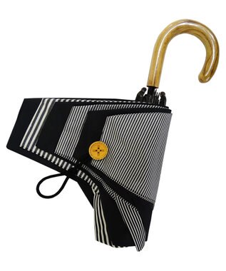 +RING 【UVカット90%以上】【数量限定】レディース向け 晴雨兼用（折傘） BLK-STP T908 黒