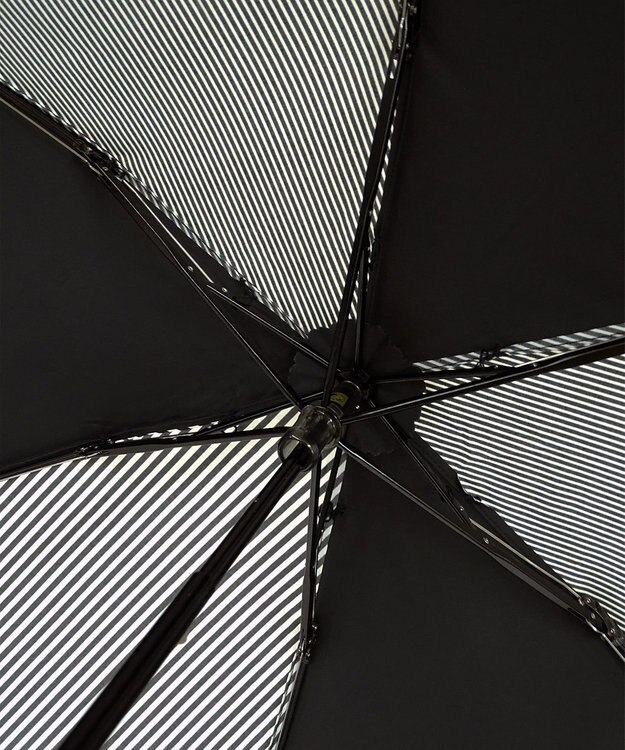 +RING 【UVカット90%以上】【数量限定】レディース向け 晴雨兼用（折傘） BLK-STP T908 黒