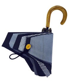 +RING 【UVカット90%以上】【数量限定】レディース向け 晴雨兼用（折傘） NVY-DOT T909