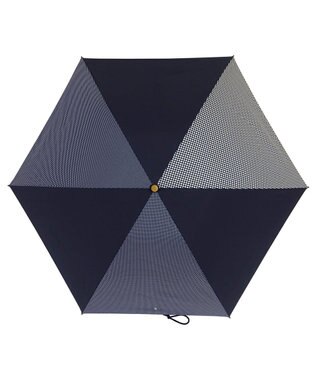 +RING 【UVカット90%以上】【数量限定】レディース向け 晴雨兼用（折傘） NVY-DOT T909 紺