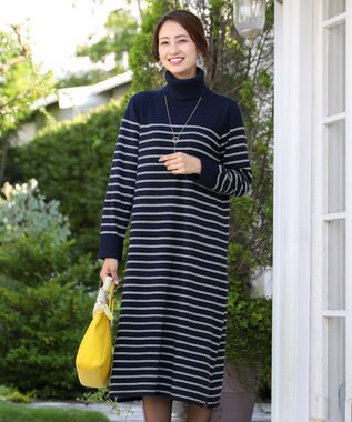 洗える 体型カバーも叶うパネルボーダーニットワンピース Tiaclasse ファッション通販 公式通販 オンワード クローゼット 洗える 体型カバーも叶うパネルボーダーニットワンピース Tiaclasse ファッション通販 公式通販 オンワード クローゼット