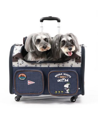 犬用品 ペットグッズ キャリーバッグ ペットパラダイス 犬 キャリー スヌーピー キャスター付き キャリーバッグ 8kg ビーグル スカウト柄 1年保証 キャリーバック 犬 猫 カート キャリー 多頭 介護 軽量 4輪 四輪 キャラクター Pet Paradise ファッション通販