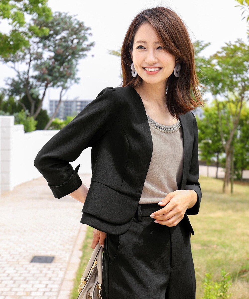 【洗える】大人上品な2段ぺプラムジャレロ