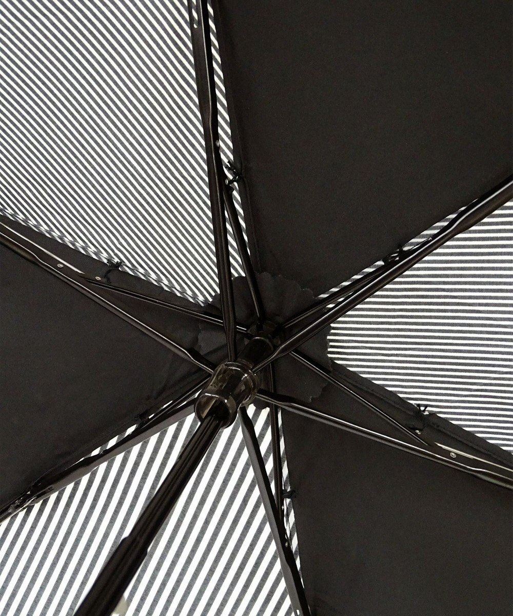 +RING 【UVカット90%以上】【数量限定】 UNISEX 折傘55cm BLK-STP T904 