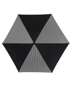 +RING 【UVカット90%以上】【数量限定】 UNISEX 折傘55cm BLK-STP T904