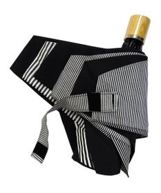 +RING 【UVカット90%以上】【数量限定】 UNISEX 折傘55cm BLK-STP T904