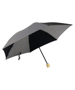 +RING 【UVカット90%以上】【数量限定】 UNISEX 折傘55cm BLK-STP T904