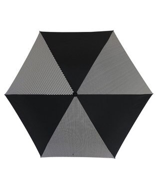 +RING 【UVカット90%以上】【数量限定】 UNISEX 折傘55cm BLK-STP T904 黒