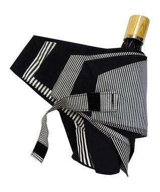 +RING 【UVカット90%以上】【数量限定】 UNISEX 折傘55cm BLK-STP T904 黒