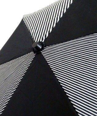 +RING 【UVカット90%以上】【数量限定】 UNISEX 折傘55cm BLK-STP T904 黒