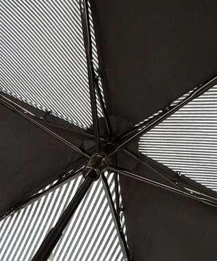 +RING 【UVカット90%以上】【数量限定】 UNISEX 折傘55cm BLK-STP T904 黒