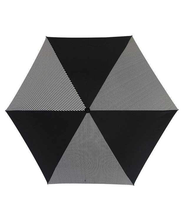 +RING 【UVカット90%以上】【数量限定】 UNISEX 折傘55cm BLK-STP T904 黒