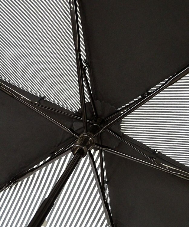 +RING 【UVカット90%以上】【数量限定】 UNISEX 折傘55cm BLK-STP T904 黒