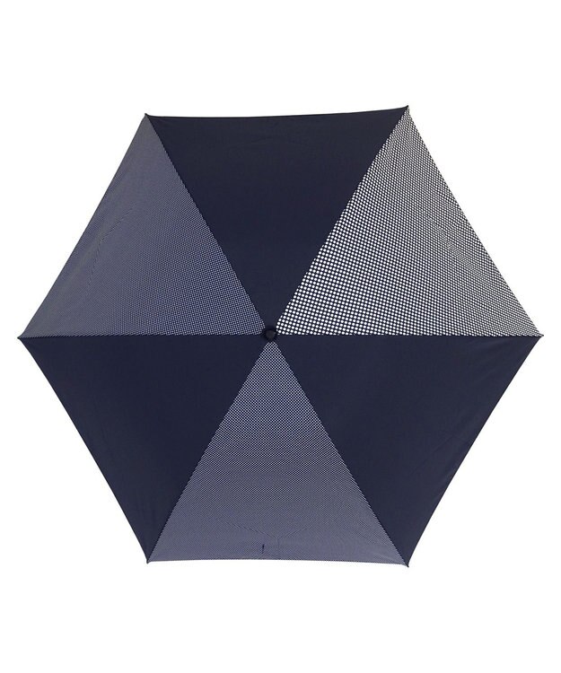 +RING 【プラスリング】数量限定 UNISEX 折傘55cm NVY-DOT T905 紺