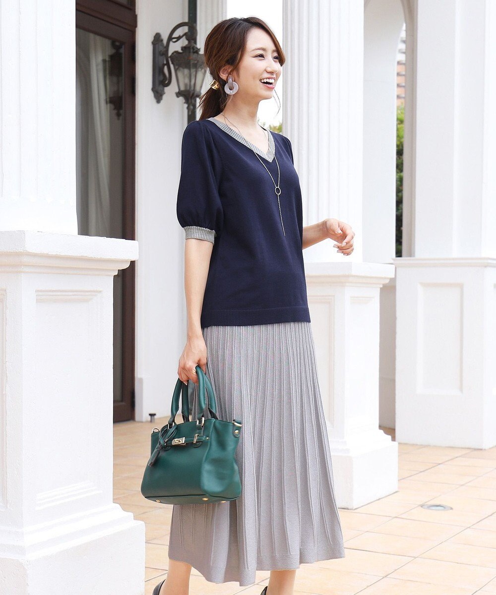 洗える 大人華やぐ ラメ入りニットプリーツスカート Tiaclasseファッション通販 公式通販 オンワード クローゼット