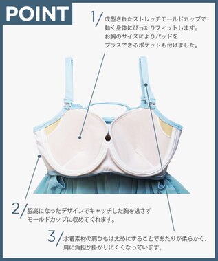 San-ai Resort（三愛水着楽園） 【San-ai Resort】More Size 3点セット水着 15号/17号 オフホワイト