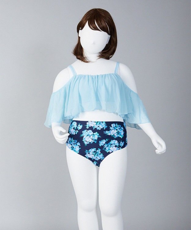 San-ai Resort（三愛水着楽園） 【San-ai Resort】More Size 3点セット水着 15号/17号 オフホワイト