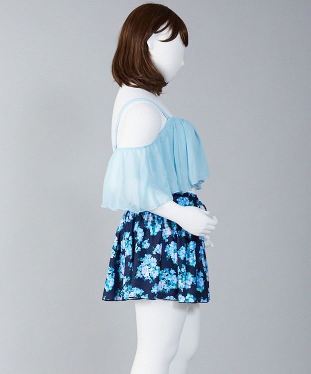 San-ai Resort（三愛水着楽園） 【San-ai Resort】More Size 3点セット水着 15号/17号 オフホワイト