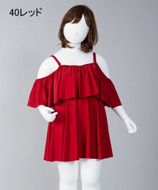 San-ai Resort（三愛水着楽園） 【SALE】【San-ai Resort】More Size Aラインワンピース 15号/17号 ブラック