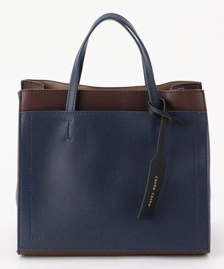 UNBILLION カシュカシュ cachecache / パーテーションミニ2wayトートバッグ ネイビーブラウン