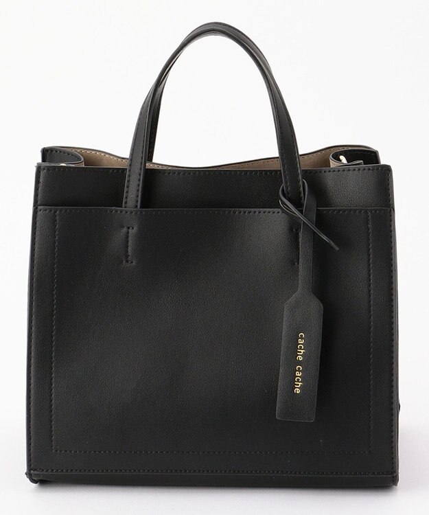 UNBILLION カシュカシュ cachecache / パーテーションミニ2wayトートバッグ ブラック