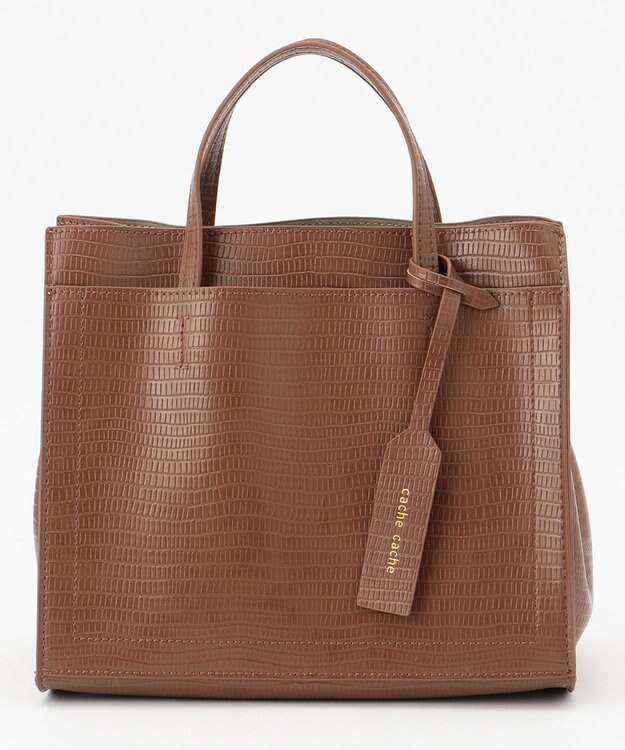 UNBILLION カシュカシュ cachecache / パーテーションミニ2wayトートバッグ ブラウン