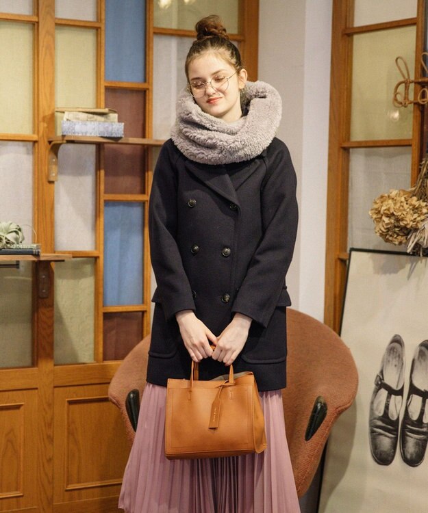 UNBILLION カシュカシュ cachecache / パーテーションミニ2wayトートバッグ キャメル