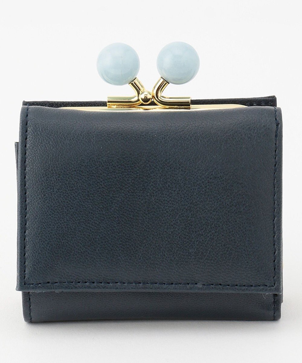 UNBILLION perche ジェムストーンがま口3つ折り財布 